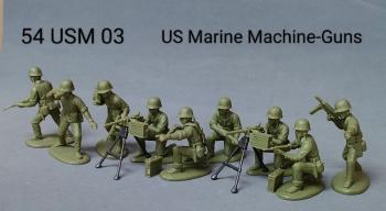 U.S. Marine Machine-Gun Teams(WWII Pacific War)--makes 9 model soldiers #51054