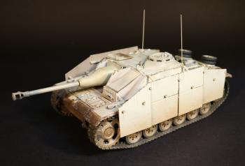 Image of German Sturmgeschütz III Ausf. G (Sd.Kfz. 142/1), StuG III G, Commanded by Knight’s Cross Winner SS-Obersturmfuhrer Willy Hein, 5.SS-Panzer Division “Wiking”,  Battle of the Cherkassy Pocket, February 1944., German Armour, WWII
