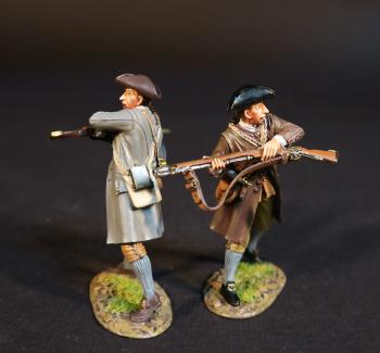 Two Minutemen (swinging the butts), The American Army, The Assault on the Redoubt at Breeds Hill, The Battle of Bunker Hill, June 17th 1775, AWI, 1775–1783--two figures Two Minutemen (swinging the butts), The American Army, The Assault on the Redoubt at Breeds Hill, The Battle of Bunker Hill, June 17th 1775, AWI, 1775–1783--two figures #51081