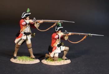 Two Infantrymen (standing firing, kneeling firing), 79th (Draper's) Regiment of Foot, The British Army, The Battle of Wandewash, The Third Carnatic War, 22nd January 1760, The Seven Years War, 1756-1763--two figures Two Infantrymen (standing firing, kneeling firing), 79th (Draper's) Regiment of Foot, The British Army, The Battle of Wandewash, The Third Carnatic War, 22nd January 1760, The Seven Years War, 1756-1763--two figures #51082