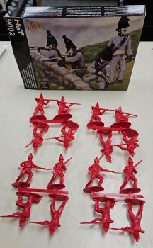 Napoleonic Brunswick Avante Garde--Red--16 plastic figures in 4 poses (1:32 scale)--RETIRED--LAST ONE!! #51112