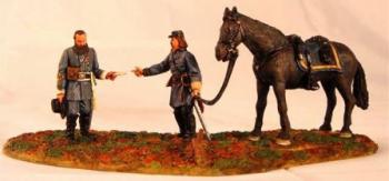 Burden of Command--two figures, horse, & terrain base--RETIRED--LAST ONE!! Burden of Command--two figures, horse, & terrain base--RETIRED--LAST ONE!! #10520