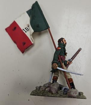 Image of James Butler Bonham of South Carolina--single figure with 1824 Republic Flag--no original box--RETIRED--LAST ONE!!