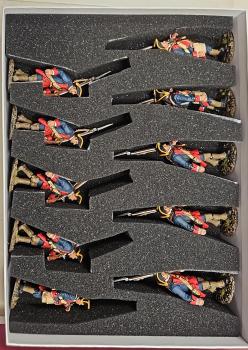 Ten Line Infantry Marching (set 2), The New Jersey Provincial Regiment, The Raid on St. Francis, 1759, 10th Anniversary Booster/Starter Set--ten figures--RETIRED--LAST ONE!! #36810