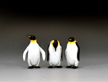 The Original Falkland Islanders--three King penguin figures from the Falklands War #51155