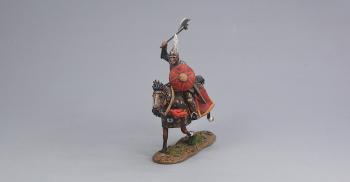 Ottoman Cavalry Attacking with Axe (gold armor), Ottoman Empire--single mounted figure with raised axe #51177