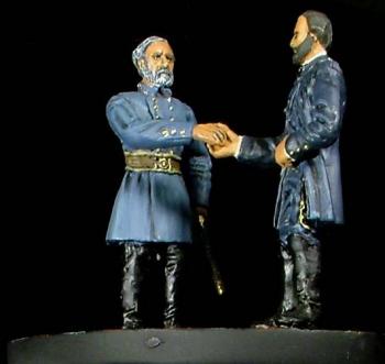 Lee's Surrender--two figures and terrain base--RETIRED--LAST ONE!! #10537