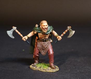 Image of Germanic Warrior with Two Axes, Germanic Warriors, Armies and Enemies of Ancient Rome--single figure two axes Image of Germanic Warrior with Two Axes, Germanic Warriors, Armies and Enemies of Ancient Rome--single figure two axes