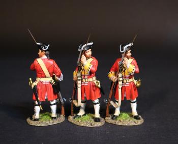 Three Line Infantrymen Standing Ramming, Line Infantry, Dejean's Regiment of Foot, The Jacobite Rebellion, 1745--three figures Three Line Infantrymen Standing Ramming, Line Infantry, Dejean's Regiment of Foot, The Jacobite Rebellion, 1745--three figures #51212
