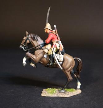 Mounted Infantry (sword raised), Eschowe Relief Column, Battle of Gingindhlovu, 2nd April 1879--single mounted figure on rearing horse #51221