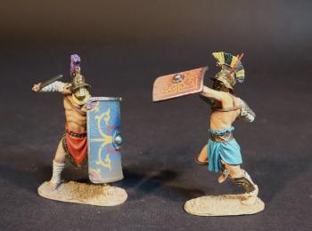 The Myrmillo and Thracian, "Hail, Emperor, Those Who Are About to Die Salute You," Gladiators--two figures The Myrmillo and Thracian, "Hail, Emperor, Those Who Are About to Die Salute You," Gladiators--two figures #51264