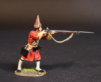 Image of Grenadier Firing, Dejean's Regiment of Foot, Cumberland's Army, The Battle of Culloden, 16th April 1745, The Jacobite Rebellion, 1745--single figure