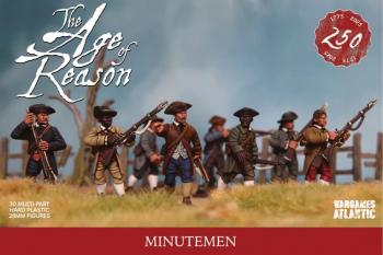 Image of 28mm Minutemen, The American Revolution, The Age of Reason--30 multi-part hard plastic figures Image of 28mm Minutemen, The American Revolution, The Age of Reason--30 multi-part hard plastic figures