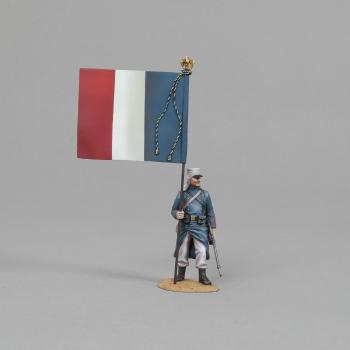 Image of French Legionnaire Flagbearer (French flag)--single figure
