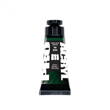 Sap Green, ProAcryl Expert Acrylics 009 (Flat Matte)--30mL tube (1 fluid ounce) with an easy-access flip top lid #51317