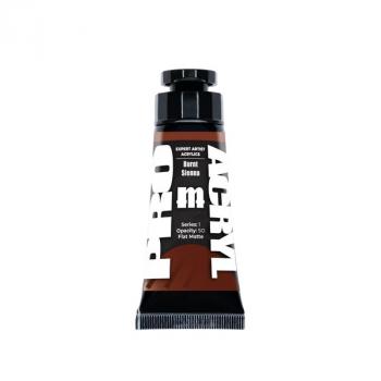 Image of Burnt Sienna, ProAcryl Expert Acrylics 010 (Flat Matte)--30mL tube (1 fluid ounce) with an easy-access flip top lid Image of Burnt Sienna, ProAcryl Expert Acrylics 010 (Flat Matte)--30mL tube (1 fluid ounce) with an easy-access flip top lid