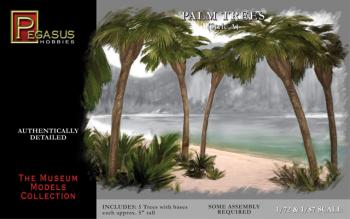 Palm Trees style A--five trees with bases each approx. 5 inches tall (Fan Leaves) Palm Trees style A--five trees with bases each approx. 5 inches tall (Fan Leaves) #10587