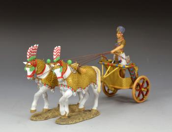 Image of Pharaoh's Chariot--pharoah figure, chariot, two horses