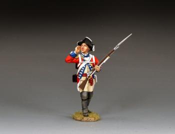 Image of Shouting Redcoat Junior Officer, 4th (King Own) Regiment of Foot--single figure