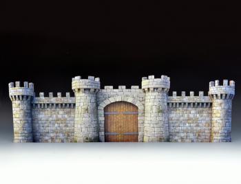 Image of The Castle Facade Backdrop--29-3/8 in. L x 9.0 in. H x 2-3/8 in. D