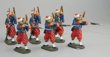 Six Zouaves (Three Firing and Three Loading), French Imperial Guard Zouaves, Crimean War--two figures--RETIRED--LAST ONE!! Six Zouaves (Three Firing and Three Loading), French Imperial Guard Zouaves, Crimean War--two figures--RETIRED--LAST ONE!! #51379