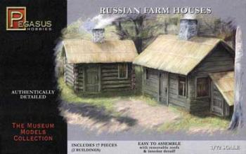 Russian Farm House--two 1:72 scale model houses Russian Farm House--two 1:72 scale model houses #10592
