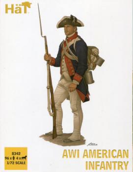 Image of AWI American Infantry--96 figures in 17 poses and 4 horses in 1 horse pose