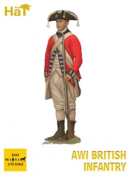 Image of AWI British Infantry--96 figures in 17 poses and 4 horses in 1 horse pose