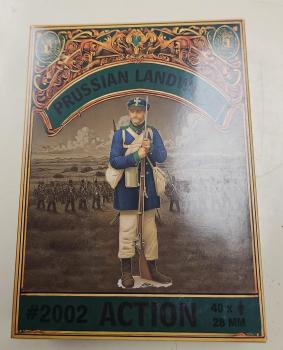 Image of 28mm Prussian Landwehr (Action)--forty 28mm plastic figures