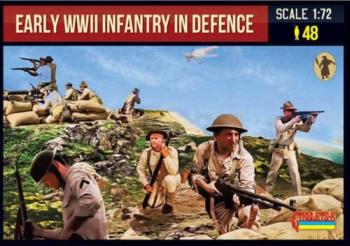 Image of Early WWII (US) Infantry In Defence--48 figures in 12 poses (unpainted)