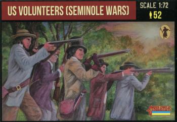 Image of U.S. Volunteers (Seminole Wars)--52 figures in 13 poses (unpainted)--AWAITING RESTOCK.