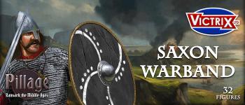Image of 28mm Saxon Warband--thirty-two multi-part unpainted plastic figures