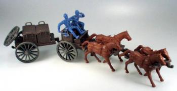 ACW Limber and Caisson with 4 horses (blue driver and rider)--RETIRED--LAST ONE!! ACW Limber and Caisson with 4 horses (blue driver and rider)--RETIRED--LAST ONE!! #10615