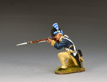 Image of Washington's Guard Company Kneeling Firing--single figure