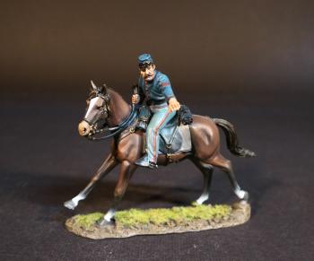 Image of Mounted Artillery Sergeant, The Union Artillery, The Army of the Potomac, The Battle of Brandy Station, June 9th, 1863, ACW, 1861-1865--single mounted figure