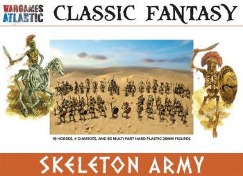 Image of 28mm Classic Fantasy Skeleton Army--18 horses, 4 chariots, and 85 multi-part hard plastic figures