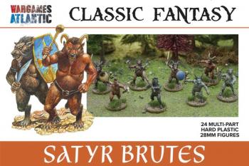 Image of 28mm Classic Fantasy Satyr Brutes--24 unpainted multi-part hard plastic figures