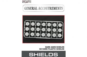 Dark Ages Shields--63 hard plastic shields (14mm round) Dark Ages Shields--63 hard plastic shields (14mm round) #51564