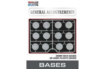 Image of 25mm Deck Bases--48 textured hard plastic 25mm deck bases with a 3mm height