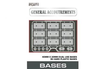 Image of 40mm x 20mm Dual Use Bases--36 hard plastic bases
