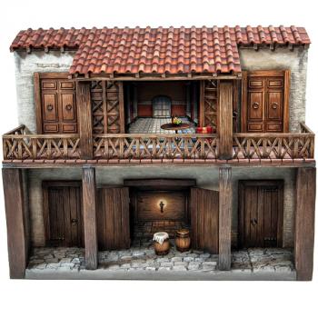 Image of Gladiator School Owner's Villa with Accessories, Modular Gladiator School--300mm Wide x 112mm Deep x 245mm Tall