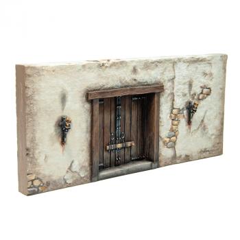 Image of Gladiator School Straight Wall with Entry Gate, Modular Gladiator School--250 mm x 22 mm x 114 mm