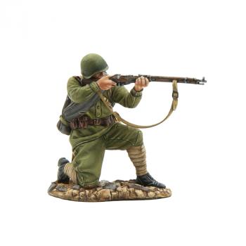 Image of Russian Kneeling Firing Mosin Rifle, The Battle of Kursk, 1943--single kneeling figure