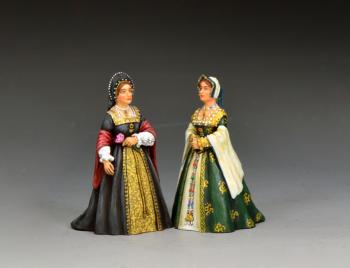Image of A Pair of Queens--two figures (Jane Seymour & Anne Boleyn)