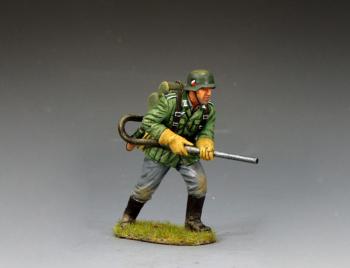 Image of Classic Wehrmacht Infantry Advancing Pioneer with Flammenwerfer 41--single advancing figure