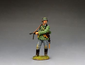 Image of Classic Wehrmacht Infantry Sergeant Cocking his MP40--single figure