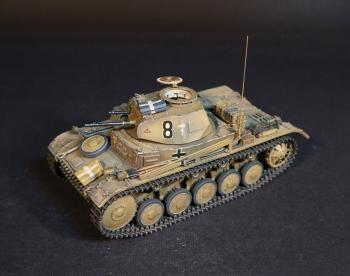 Image of Panzer II Ausf. C #8 Panzer-Regiment 8, 15. Panzer-Division, Deutsches Afrikakorps, North Africa, May 1941, German Armor, WWII
