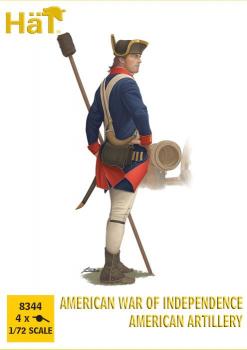 Image of AWI American Artillery-- 20 crew figures in 5 poses and four cannon