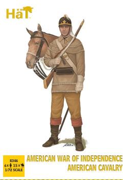 Image of AWI American Cavalry--15 mounted figures in 5 poses, 6 foot figures in 2 poses, 15 horse figures in 3 poses