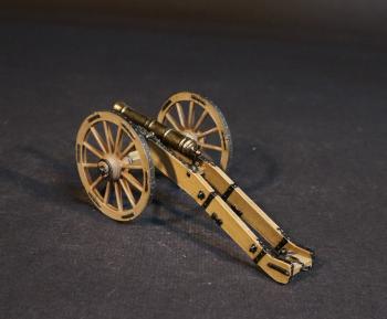 Image of 6-pounder Field Gun (yellow), American Artillery, The American War of Independence 1775-1783